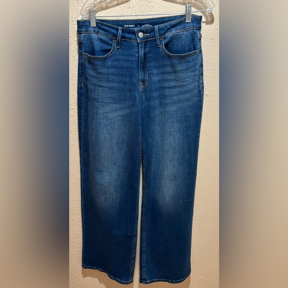 Old Navy women’s high rise wide leg jeans